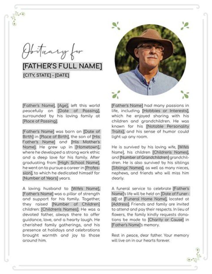 An Obituary That Inspires And Informs